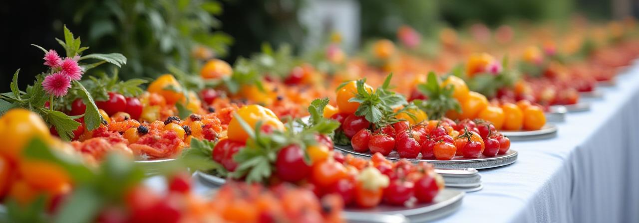 Buntes Catering Buffet Setup