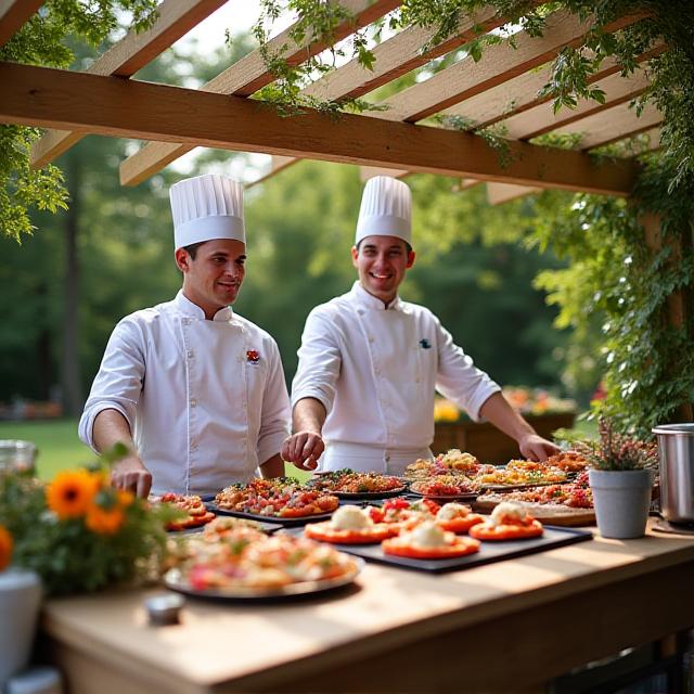 Sommerliches Outdoor-Catering in Berlin