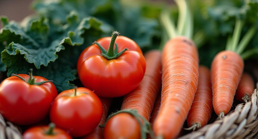 Frische saisonale Gemüsesorten vom Berliner Markt